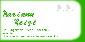 mariann meizl business card